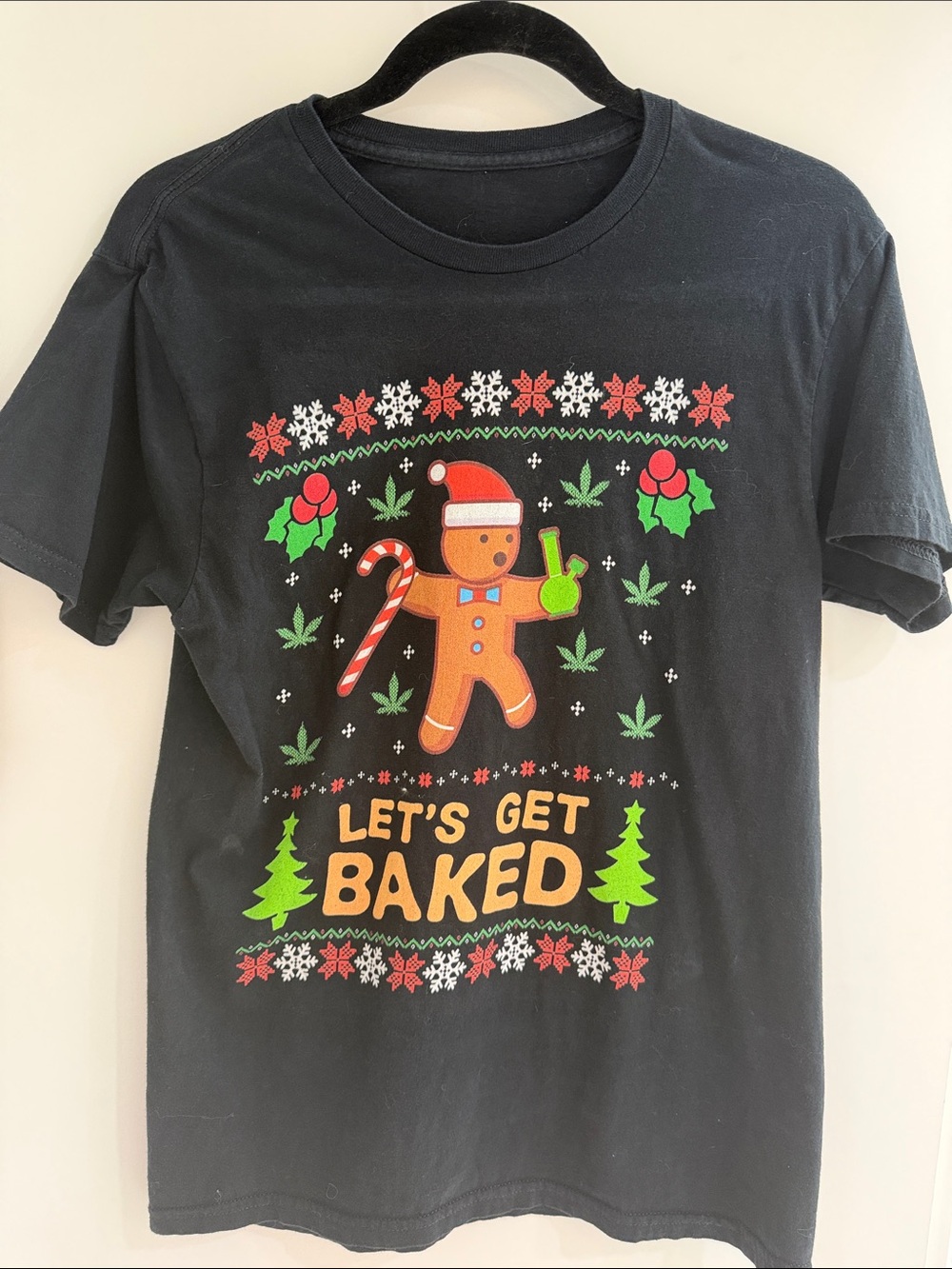 Let’s Get Baked Black Holiday Graphic Tee